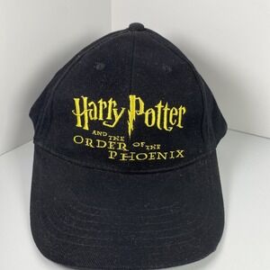 Harry Potter Movie Promo Hat Order of the Phoenix Scholastic Black Strapback Cap